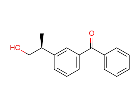 Molecular Structure of 1173289-23-0 ((2S)-[3-(2-hydroxy-1-methyl-ethyl)-phenyl]-phenyl-methanone)