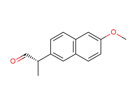 Molecular Structure of 32305-59-2 (S-2-(6-methoxy-2-naphthyl)propionaldehyde)