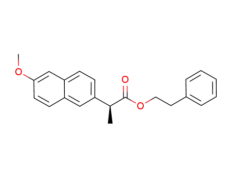 Molecular Structure of 1181399-48-3 ((S)-phenethyl 2-(6-methoxynaphthalen-2-yl)propanoate)