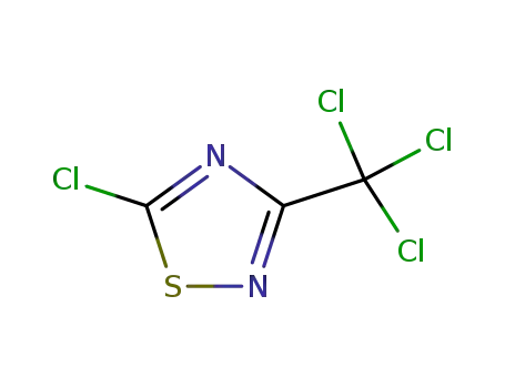 Molecular Structure of 5848-93-1 (5-CHLORO-3-(TRICHLOROMETHYL)-1,2,4-THIADIAZOLE)