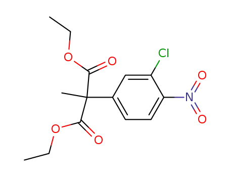 Propanedioic acid, 2-(3-chloro-4-nitrophenyl)-2-methyl-, 1,3-diethyl ester