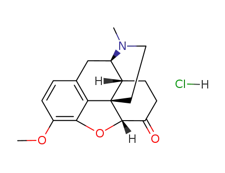 Molecular Structure of 25968-91-6 (HYDROCODONE HYDROCHLORIDE)