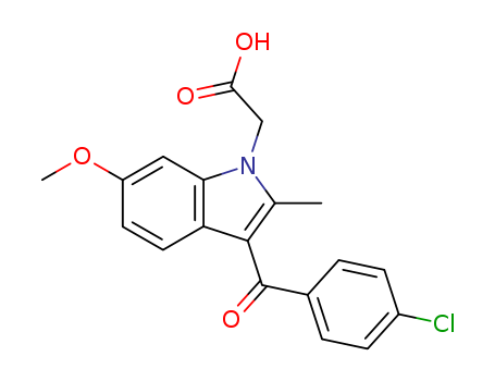 1H-Indole-1-aceticacid, 3-(4-chlorobenzoyl)-6-methoxy-2-methyl-