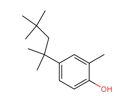 Molecular Structure of 2219-84-3 (2-METHYL-4-TERT-OCTYLPHENOL)