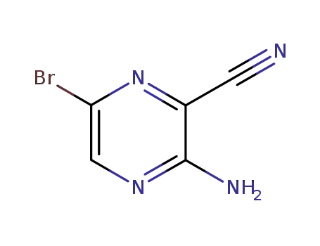 Molecular Structure of 17231-51-5 (3-Amino-6-bromopyrazine-2-carbonitrile)