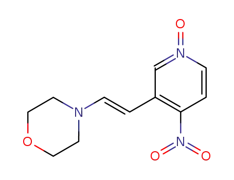 Molecular Structure of 148760-46-7 (3-(4-Morpholinovinylene)-4-nitropyridine 1-oxide)