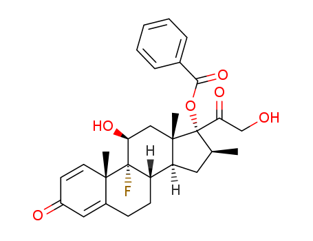 Pregna-1,4-diene-3,20-dione,17-(benzoyloxy)-9-fluoro-11,21-dihydroxy-16-methyl-, (11b,16b)-