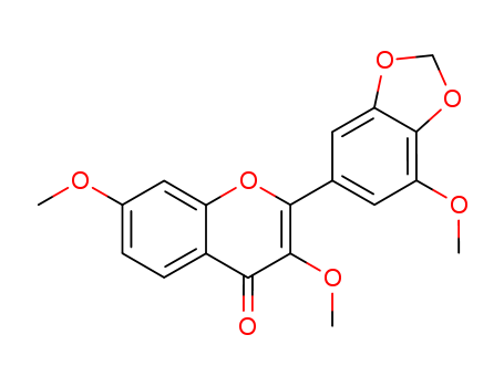 574-03-8,Kanujin,kanugin;3,7-Dimethoxy-2-(7-methoxy-benzo[1,3]dioxol-5-yl)-chromen-4-on;