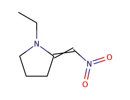 Molecular Structure of 26171-04-0 (1-Ethyl-2-(nitromethylene)pyrrolidine)