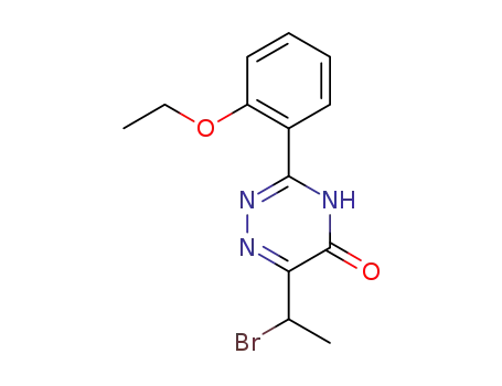 Molecular Structure of 1417529-54-4 (6-(1-bromoethyl)-3-(2-ethoxyphenyl)-4H-[1,2,4]triazin-5-one)