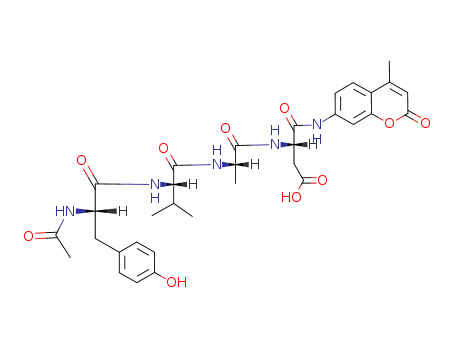 L-a-Asparagine,N-acetyl-L-tyrosyl-L-valyl-L-alanyl-N-(4-methyl-2-oxo-2H-1-benzopyran-7-yl)-(9CI)