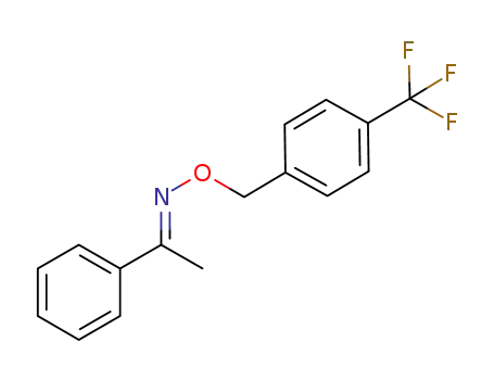 Molecular Structure of 937371-87-4 ((E)-acetophenone O-(4-trifluoromethyl benzyl) oxime)