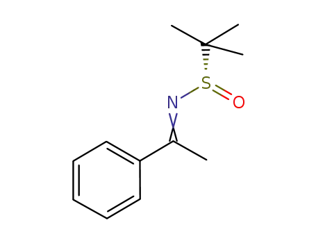 Molecular Structure of 874291-45-9 ((S)-2-methyl-N-(1-phenylethylidene)propane-2-sulfinamide)