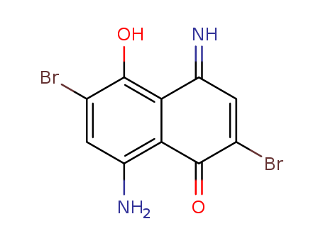 1(4H)-Naphthalenone,8-amino-2,6-dibromo-5-hydroxy-4-imino-