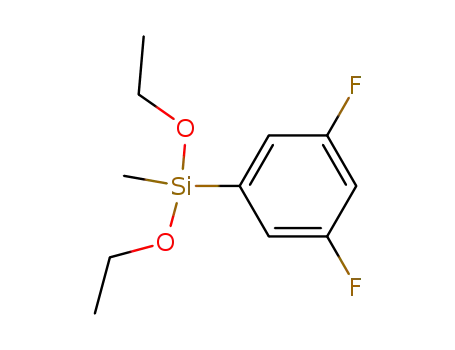 Molecular Structure of 40161-50-0 (3,5-difluoro-1-(diethoxymethylsilyl)benzene)
