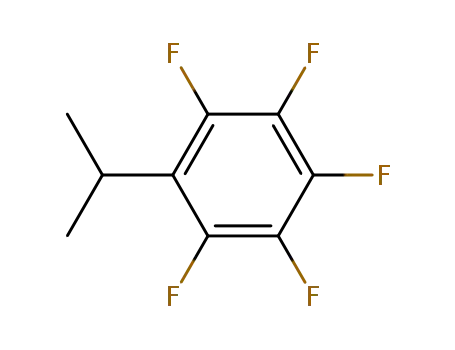 Molecular Structure of 52144-70-4 (Pentafluor(isopropyl)benzol)