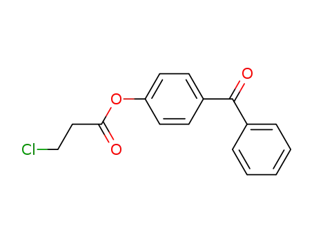 Molecular Structure of 1159136-25-0 (3-chloro-propionic acid 4-benzoylphenyl ester)
