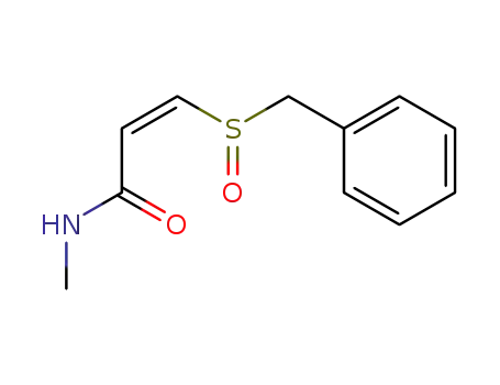 Molecular Structure of 159554-02-6 ((Z)-3-(benzylsulfinyl)-N-methylpropenamide)