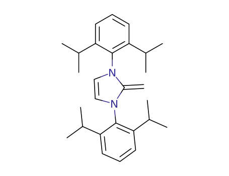 Molecular Structure of 1315461-59-6 (1,3-bis(2,6-diisopropylphenyl)-2-methylene-2,3-dihydro-1H-imidazole)