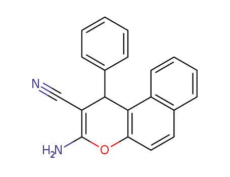 Molecular Structure of 111861-46-2 (1H-Naphtho[2,1-b]pyran-2-carbonitrile, 3-amino-1-phenyl-)