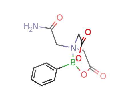 Molecular Structure of 181523-90-0 ((N->B)phenyl[N-carbamoylmethyl-aminodiacetate-O,O',N]borane)