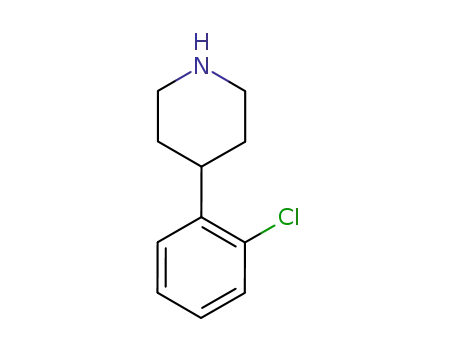 Molecular Structure of 100129-35-9 (4-(2-Chlorophenyl)piperidine)