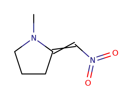 Molecular Structure of 26171-05-1 (1-methyl-2-(nitromethylene)pyrrolidine)