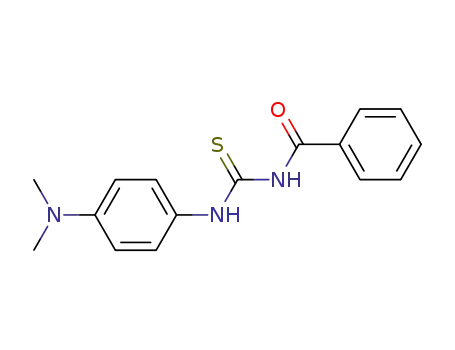 Molecular Structure of 6281-64-7 (1-Benzoyl-3-[p-(dimethylamino)phenyl]thiourea)