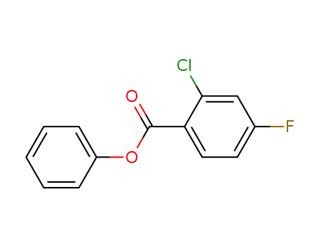 Molecular Structure of 157165-30-5 (phenyl 2-chloro-4-fluorobenzoate)