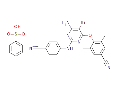 Molecular Structure of 1030633-41-0 (etravirine tosylatee salt)