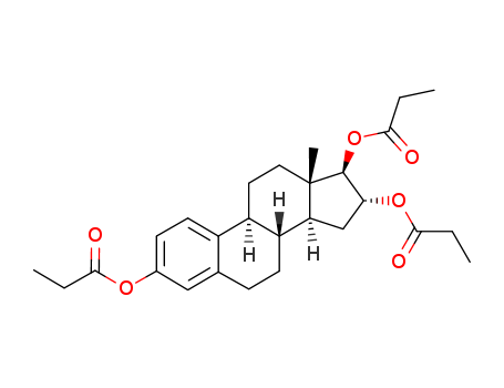 Estra-1,3,5(10)-triene-3,16,17-triol,tripropanoate, (16a,17b)- (9CI)