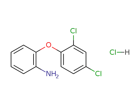 Molecular Structure of 89279-16-3 (2-(2,4-DICHLOROPHENOXY)ANILINE HYDROCHLORIDE)