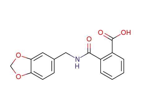 Molecular Structure of 432009-40-0 (2-{[(1,3-benzodioxol-5-ylmethyl)amino]carbonyl}benzoic acid)