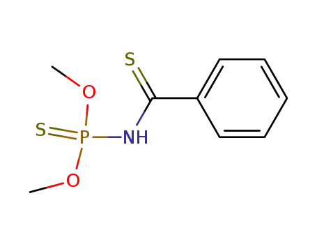 Molecular Structure of 105314-02-1 (Thiobenzoyl-thiophosphoramidic acid O,O'-dimethyl ester)