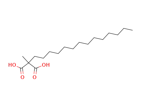 Molecular Structure of 114289-76-8 (Propanedioic acid, methyltetradecyl-)
