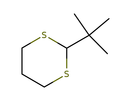 Molecular Structure of 6007-21-2 (1,3-Dithiane, 2-(1,1-dimethylethyl)-)