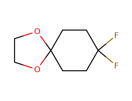 Molecular Structure of 176251-49-3 (8,8-difluoro-1,4-dioxaspiro[4.5]decane)