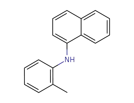 Molecular Structure of 634-41-3 (1-Naphthalenamine, N-(2-methylphenyl)-)