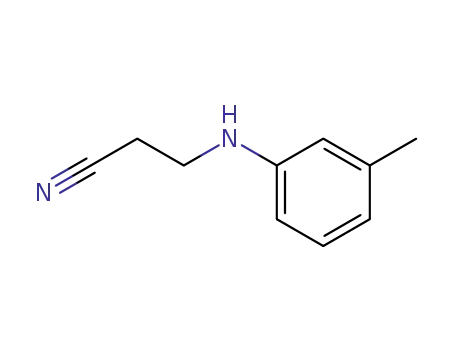 Molecular Structure of 27618-25-3 (3-[(3-Methylphenyl)amino]propanenitrile)