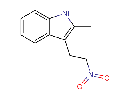 Molecular Structure of 104296-24-4 (2-Methyl-3-(2-nitroethyl)-1H-indole)