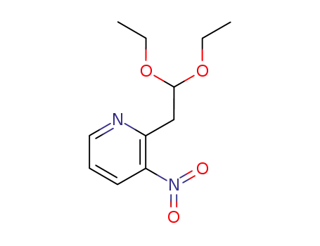 Molecular Structure of 107479-62-9 (2-(2,2-diethoxyethyl)-3-nitropyridine)