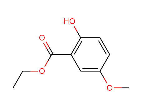 Molecular Structure of 22775-40-2 (2-HYDROXY-5-METHOXY-BENZOIC ACID ETHYL ESTER)