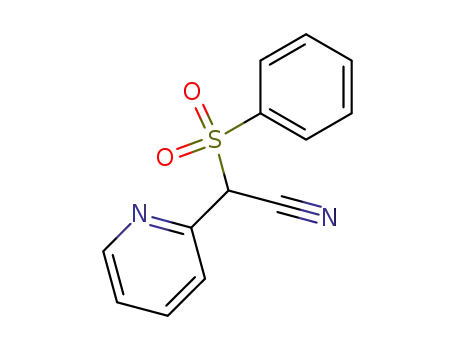 Molecular Structure of 117504-08-2 (α-phenylsulfonylpyridine-2-acetonitrile)