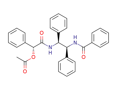 Molecular Structure of 911306-54-2 ((+)-(1S,2S)-N-[(R)-α-acetoxyphenylacetyl]-N'-benzoyl-1,2-diamino-1,2-diphenylethane)