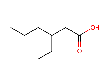 Molecular Structure of 41065-91-2 (3-ETHYLHEXANOIC ACID)