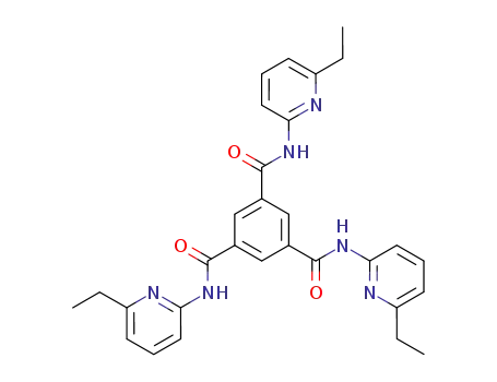 Molecular Structure of 797818-00-9 (N,N',N''-tris(6-ethylpyridin-2-yl)benzene-1,3,5-tricarbonamide)