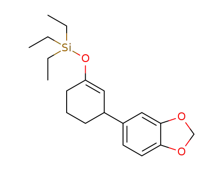 Molecular Structure of 1416985-76-6 (((3-(benzo[d][1,3]dioxol-5-yl)cyclohex-1-en-1-yl)oxy)triethylsilane)