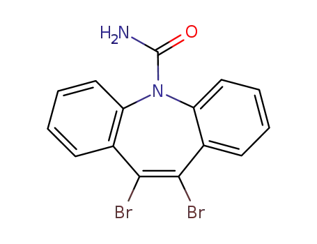 Molecular Structure of 143667-55-4 (10,11-Dibrom-5-carbamoyl-5H-dibenz<b,f>azepin)