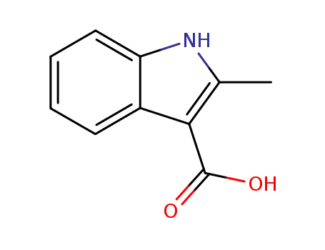Molecular Structure of 63176-44-3 (2-METHYL-1H-INDOLE-3-CARBOXYLIC ACID)