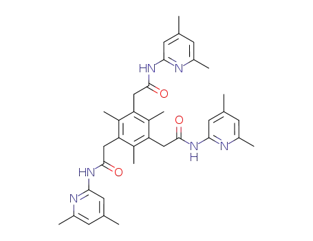 Molecular Structure of 797818-03-2 (2-[3,5-bis[(4,6-dimethylpyridin-2-ylcarbamoyl)methyl]-2,4,6-trimethylphenyl]-N-(4,6-dimethylpyridin-2-yl)acetamide)